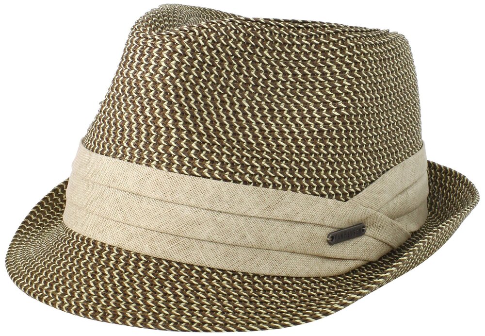 2440 Van Heusen 's Braded Straw Fedora, Natural, One Size